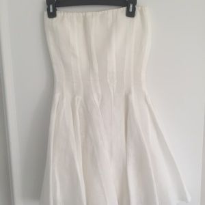 Capri 100% Linen White Dress